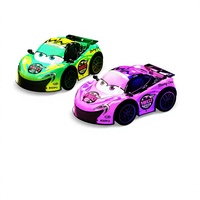 Coche de Control Remoto de Dibujos Animados con Función Completa de Avance, Retroceso, Izquierda y Derecha, Regalo de Cumpleaños Perfecto para Niños Pequeños, Juguete de Coche Deportivo RC de Dibujos Animados