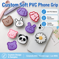 Support de téléphone de bureau magnétique en plastique transparent double face avec impression UV et compatibilité universelle pour la vente en gros