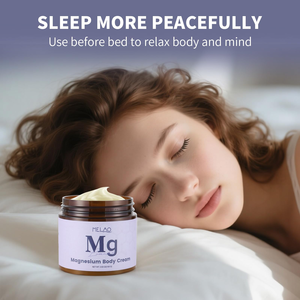 Crème pour le corps au magnésium de marque privée aide à apaiser les muscles favorise la relaxation Crème naturelle au magnésium pour un meilleur sommeil Lot de 3 - Product Image 4