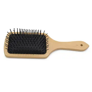 Hair Care Wooden Spa Massage Comb Wooden Paddle Pointed Handle Teeth Hair Brush Antistatic Comb