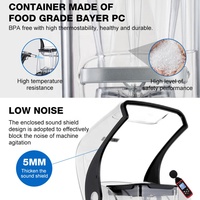 Mixeur Commercial Insonorisé 1500W 2200W avec Couvercles, pour Smoothies et Jus, Capacité 1.5L 2L, Certifié NSF, Prix de Gros