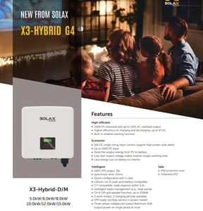 <span class=keywords><strong>Solax</strong></span> <span class=keywords><strong>X3</strong></span> hybride G4 5-15kw 6kw 8kw 12kw 15kw onduleur de stockage d'énergie solaire triphasé haute tension prix invert - Product Image 3