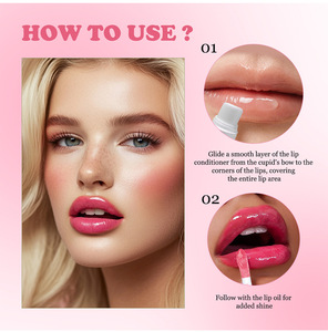 Lip <strong>Oil</strong> Lipstick Set Lightweight Peach Flavor Lipgloss Lip Deeply Moisturizing Long Lasting Hydration Lip Makeup Cosmetics - Product Image 4