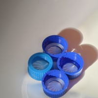 Bouchon de bouteille de réactif ménager en gros GL45 bleu PP anti-vol anti-fuite à visser