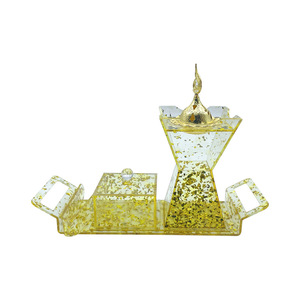 <b>Acrylic</b> <b>Storage</b> Rack Rectangular Detachable Transparent Display Stand For Aromatherapy Middle Eastern Decor YZ-861070-1 - Product Image 3