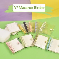 Protège-cahier A5 transparent en PVC rigide avec anneaux, pochette de rangement rechargeable à fermeture éclair pour journal, idéal comme cadeau