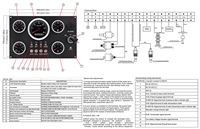 Voiture Marine Bateau DC12V/24V Moteur Jauge Instrument Meter Panel Diesel Engine Panel