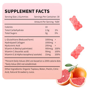 Collagene L-Glutatione Luminoso OEM/ODM, Caramelle Gommose Naturali per la Luminosità della Pelle, Caramelle Gommose al Collagene Luminose con Certificazione GMP - Product Image 2