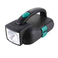 Ensemble d'outils professionnel en acier au carbone de 22 pièces avec lampe de travail manuelle, mètre ruban lumineux, embouts et mallette rigide OEM