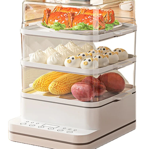 2024 nouveau design sans BPA <span class=keywords><strong>cuiseur</strong></span> à <span class=keywords><strong>vapeur</strong></span> électrique alimentaire légume <span class=keywords><strong>cuiseur</strong></span> à oeufs dispositif de cuisson à la <span class=keywords><strong>vapeur</strong></span> 3 niveaux - Product Image 2