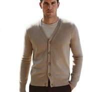 Pulls et cardigans classiques pour hommes, collection automne, chauds et décontractés, col en V, vente en gros
