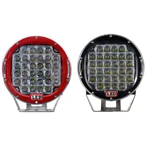 Farol redondo de led para caminhão, 9 polegadas, 96w, trabalho led, para dirigir, caminhão, fora da estrada, luz de led para piscina, reboque, atv, jeeps, luzes para suv, acessórios