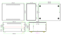 BDA 40008-(W275) Technique robuste de bord d'extrémité de fer. Meilleure vente et haute efficacité, carte PCB intégrée