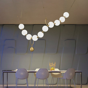 <span class=keywords><strong>Lustre</strong></span> suspendu moderne pour intérieur, style nordique, luxe, <span class=keywords><strong>boule</strong></span> de <span class=keywords><strong>verre</strong></span> - Product Image 4