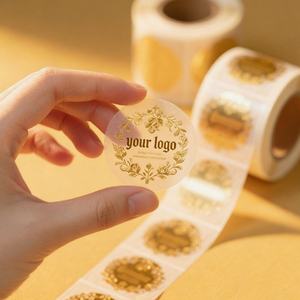 Etiqueta Adhesiva en Rollo Personalizada con Logotipo de Producto en Lámina Dorada, Impermeable, para Envases de Perfumes y Cosméticos, OEM/ODM - Product Image 5