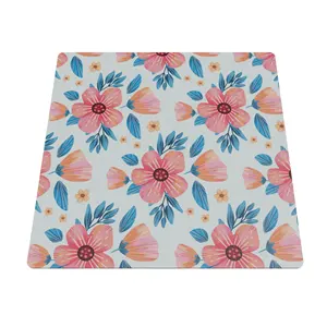 Polyester Flower Theme Splat Mat under High Chair