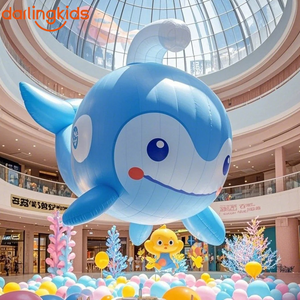 Set de Decoración Colgante de Animales Marinos Inflables, Delfín Gigante, Cangrejo, Estrella de Mar para Centros Comerciales, Eventos, Hoteles y Espacios Comerciales - Product Image 2