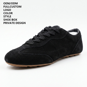 <span class=keywords><strong>Zapatillas</strong></span> Clásicas Minimalistas para Hombre OEM ODM, Sin Franja Lateral, Costura Curva, Suela de Goma TPR Antideslizante, <span class=keywords><strong>Zapatillas</strong></span> Planas para Hombre - Product Image 1