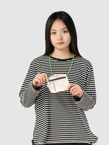 Portamonete portatile stile College carino carta pubblica appesa collo carta porta Campus studente carta manica con cinturino - Product Image 2