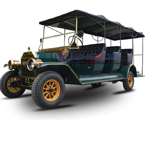 Tuk-tuk Eléctrico de Lujo Verde Oscuro, Estilo Retro Clásico, con 150 km de Autonomía, para Recogida en Hoteles y Turismo - Product Image 1