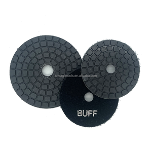 Venta directa de fábrica, almohadillas de pulido de diamante de 4 pulgadas y 5 pulgadas, almohadillas de pulido negras de 4 "y 5" para mármol, granito, piedra de cuarzo - Product Image 5