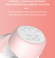Tire-lait électrique portable sans BPA, mains libres, écran LED, 4 modes, 12 niveaux, rechargeable