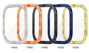 Tschick trempé Ultra métal <span class=keywords><strong>bosse</strong></span> <span class=keywords><strong>lunette</strong></span> anneau boîtier temps vitesse échelle cadre couverture Iwatch8 49mm pour Apple Watch série Ultra verre - Product Image 2