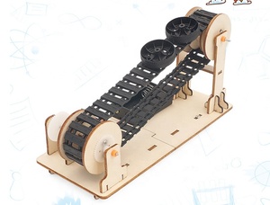 Kit di Materiali Fai-da-Te Modello di Nastro Trasportatore Elettrico in Legno per Giocattoli STEM <span class=keywords><strong>Educazione</strong></span> Scientifica <span class=keywords><strong>Fisica</strong></span> Assemblato - Product Image 6