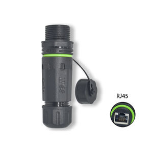 YXY Ip68 방수 rj45 확장 변환기 남성 여성 전기 커넥터 M20 차폐 커플러 야외 - Product Image 2