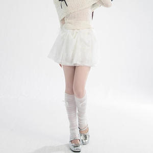 <span class=keywords><strong>2025</strong></span> été dentelle jupe transparente femmes blanc fleuri taille haute Patchwork jupe dame Sexy fête élégant a-ligne longue jupe - Product Image 3