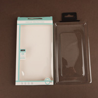 Boîtes d'emballage de détail pour étuis de téléphone portable transparents avec logo personnalisé imprimé, emballage en carton écologique avec crochet de suspension