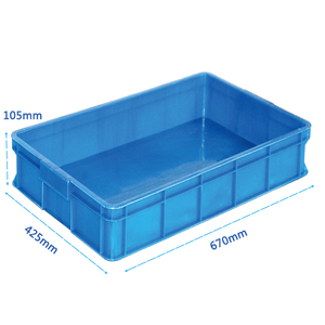 HAOSEN HS-1914 <span class=keywords><strong>Cassa</strong></span> in Plastica PP Multifunzionale Resistente all'Usura Impilabile con <span class=keywords><strong>Fondo</strong></span> Rinforzato Pratica e Conveniente per la Spedizione - Product Image 3