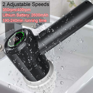 厨房清洁工具魔术刷 5 合 1 电动清洁刷旋转洗地器浴室刷清洁器 IPX7 Alibaba <span class=keywords><strong>M</strong></span>éxico - Product Image 1