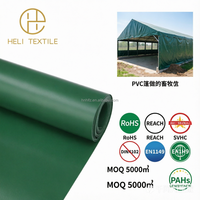 Bâche en PVC enduit tissé, anti-statique, imperméable, de qualité industrielle, 540 g/m², résistante aux déchirures, pour camions et tentes, textile FR