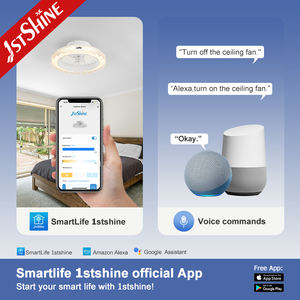 1stshine ventilador <span class=keywords><strong>de</strong></span> techo led regulable iluminación LED ABS aspas ocultas fácil <span class=keywords><strong>de</strong></span> quitar pantalla ventilador <span class=keywords><strong>de</strong></span> techo - Product Image 6