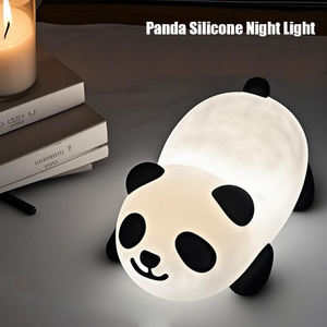 Petite lampe de chevet pour enfants, mignonne, en forme de <span class=keywords><strong>panda</strong></span> kawaii, jouet pour bébé, cadeau, décoration de chambre d'enfant, lampe tactile, <span class=keywords><strong>veilleuse</strong></span> pour enfants - Product Image 3