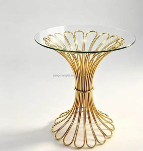 โต๊ะบาร์สแตนเลสหรูหราทันสมัยพร้อมกระจกนิรภัยสำหรับงานแต่งงาน งานเลี้ยง และงานปาร์ตี้ - Product Image 2