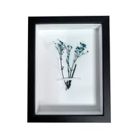 Cadre photo en MDF fait main, écologique, style coréen moderne, pour fleurs séchées, boîte à ombre murale