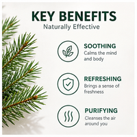 Huile essentielle de sapin argenté naturel ; Soulage la congestion nasale et rafraîchit l'esprit ; Convient pour l'aromathérapie et les diffuseurs.