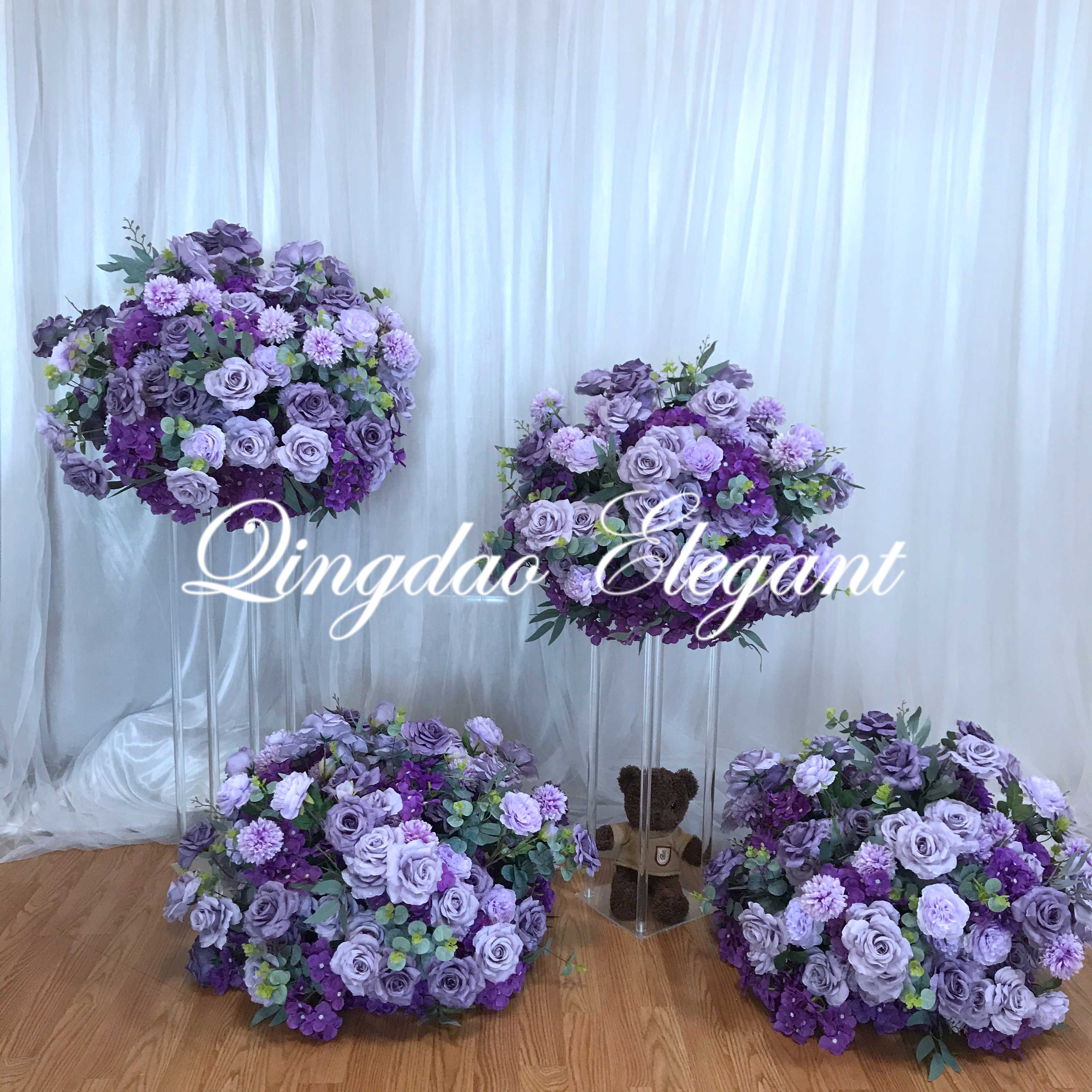 wedding decoration lavender purple and silver