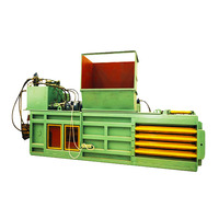 Presse à balles horizontales robustes à deux béliers compacteur ondulé PET Pack presse à foin presse à balles en carton pour emballage