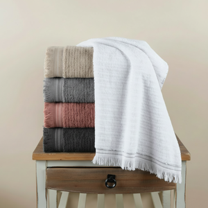 Serviette de bain turque de luxe égyptienne, en coton turc 100%, blanche, confortable, serviette de bain de luxe, ensemble de bain pour hôtel - Product Image 1