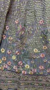 Lehenga Choli indien de fête, moderne, naturel, longueur au sol, anti-plis, avec broderie fantaisie, paillettes et zari, exportateur indien - Product Image 4