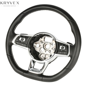 พวงมาลัยกีฬาคาร์บอนไฟเบอร์แท้และหนังแท้สำหรับรถยนต์โฟล์คสวาเกน กอล์ฟ7 เอ็มเค7 จีทีไอ 7อาร์ ยี่ห้อคริเว็กซ์ - Product Image 1