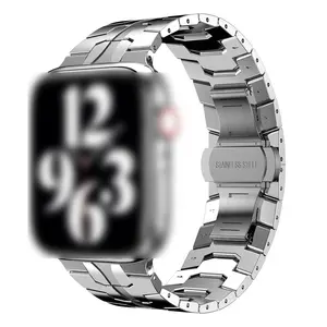 Top Kwaliteit Roestvrij Staal Horloges Armband Strap Voor Apple Horloge Band Metalen Horlogeband Voor Iwatch Serie 7 6 5 4 3 2 1