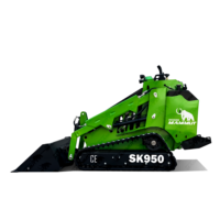 Mammut 25hp 30hp 40hp 50hp Skid Steer Loader Différents accessoires 4 moteur hydraulique Skid Steer Loader