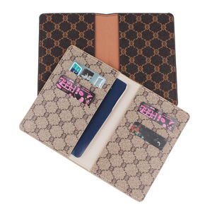 Haute qualité luxe en PU antivol RFID blocage carte passeport sac Logo personnalisé étanche Vintage voyage portefeuille porte-carte - Product Image 5