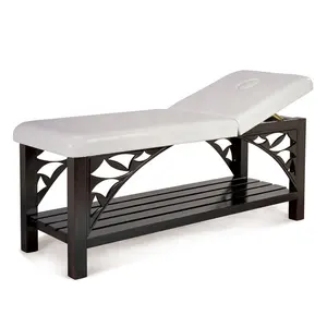 Cama de massagem de aço inoxidável para salão de beleza, cama de spa simples e bonita de metal para pés