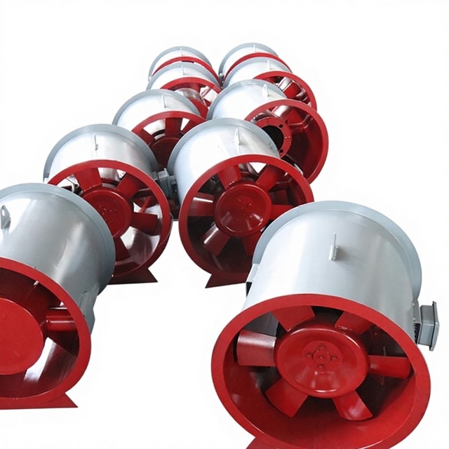 Commercial Electric Axial Fan with Ball Bearing High Temperature HTF Two-speed Exhaust Fan