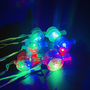 Bán Buôn Giá Rẻ Biểu Tượng Tùy Chỉnh Ánh Sáng up Cheer LED Nhấp Nháy Tiếng Còi Làm Cho Tiếng Ồn Sáng Đồ Chơi Với Vòng Cổ Cho Đảng - Product Image 4